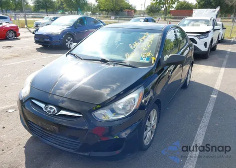 2012 Hyundai Accent Gls from USA, damaged, VIN KMHCU4AE0CU186618
